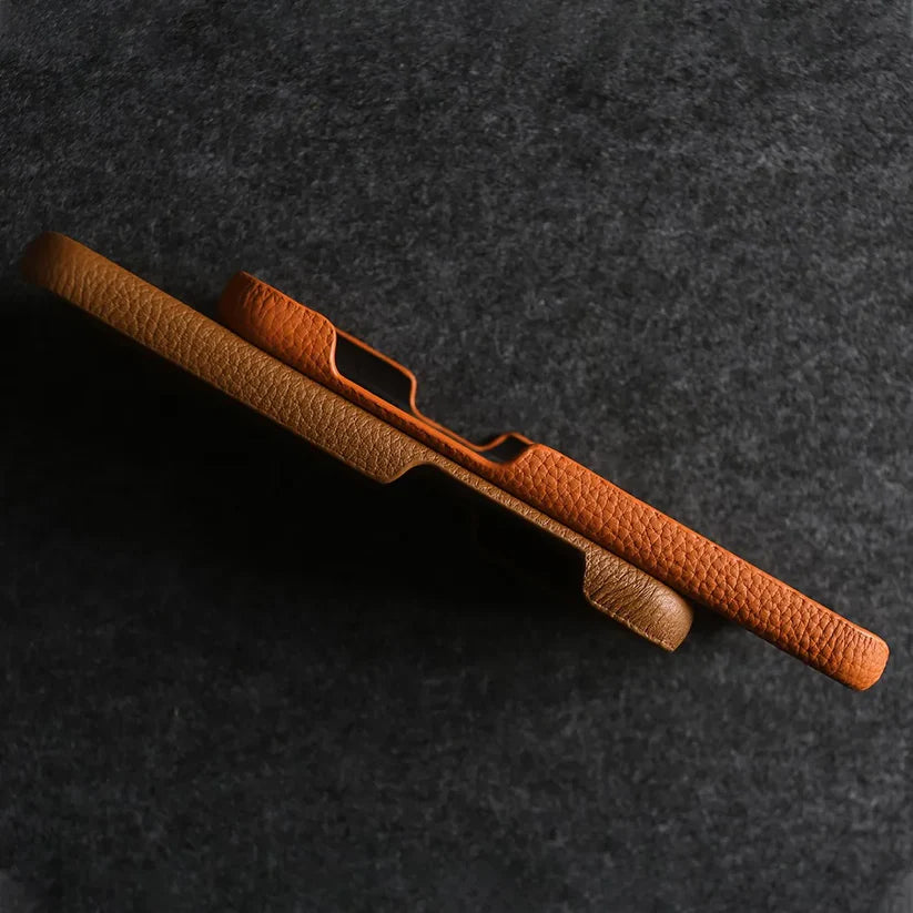 Genuine Leather Case for iPhone with Lanyard Strap